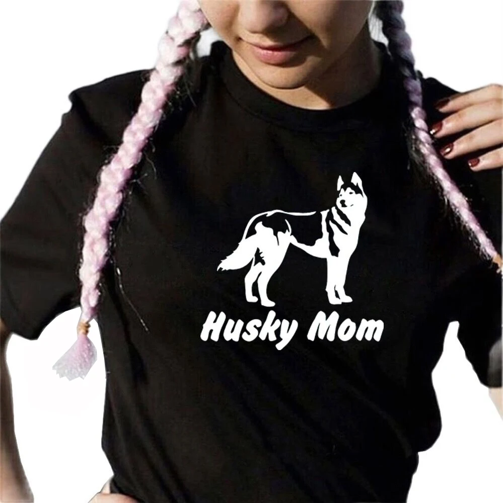 FUNNY cute Husky Mom print cotton t shirts for woman doglover Graphic Tees summer casual Tops Female plus size woman's clothing
FUNNY cute Husky Mom print cotton t shirts for woman doglover Graphic Tees summer casual Tops Female plus size woman's clothing