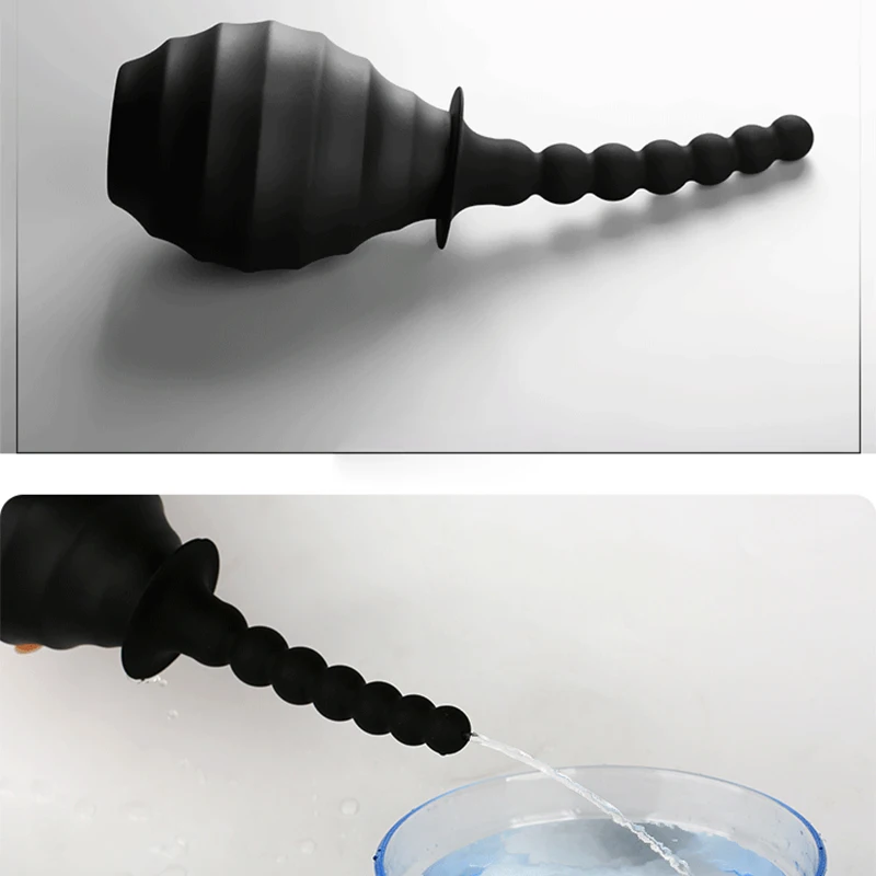 Wetips Silicone Pear Enema Shower Bidet Shattaf Douche Anal Washer Poire Lavement Washing Anal Cleaner Ass Washer Bidet Shower
