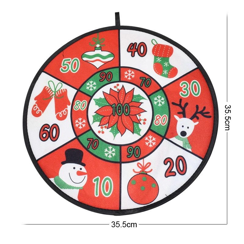 Dart Board With Cloth Safety Sticky Christmas Target Christmas Balls Darts Throwing Toy For Parent-child Interaction Sport Toys
Dart Board With Cloth Safety Sticky Christmas Target Christmas Balls Darts Throwing Toy For Parent-child Interaction Sport Toys