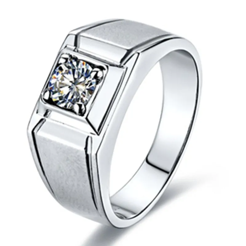 Scrub Style 925 Silver Man Ring Wholesale White Gold Cover 1CT Carbon Luxury Male Ring Husband Sterling Silver Engagement Ring
Scrub Style 925 Silver Man Ring Wholesale White Gold Cover 1CT Carbon Luxury Male Ring Husband Sterling Silver Engagement Ring