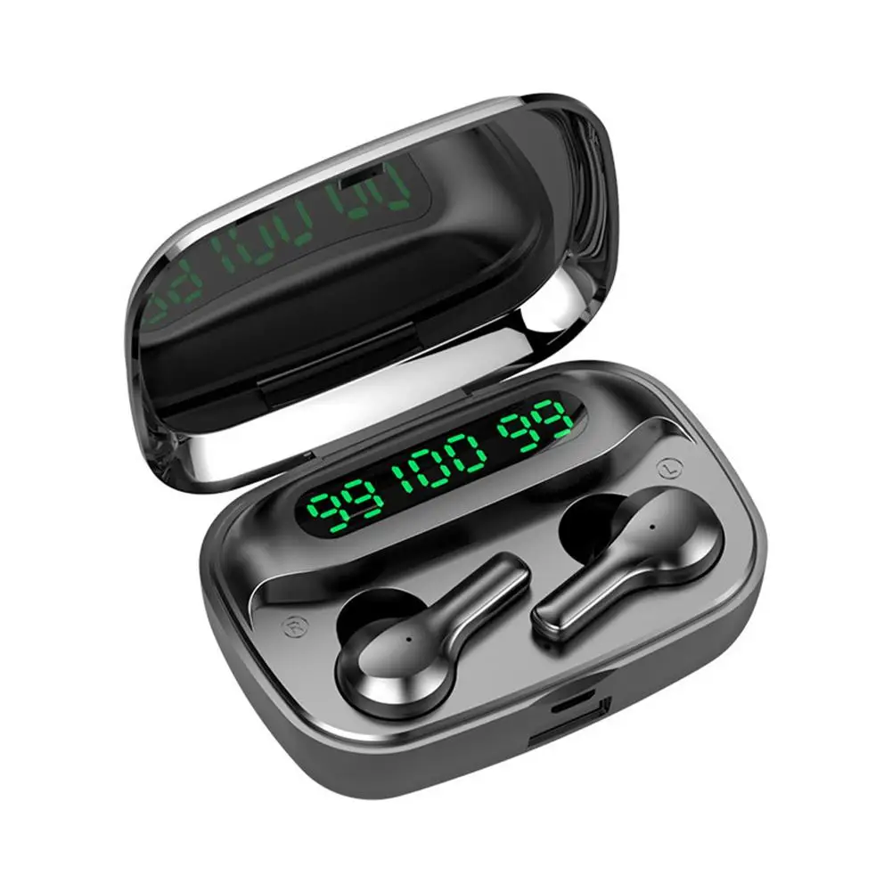 TWS Wireless Earphone Bluetooth V5.0 Music Headset Three LED Power Display Earbuds 2000mAh Sport Earphones With Mic For Phone
TWS Wireless Earphone Bluetooth V5.0 Music Headset Three LED Power Display Earbuds 2000mAh Sport Earphones With Mic For Phone