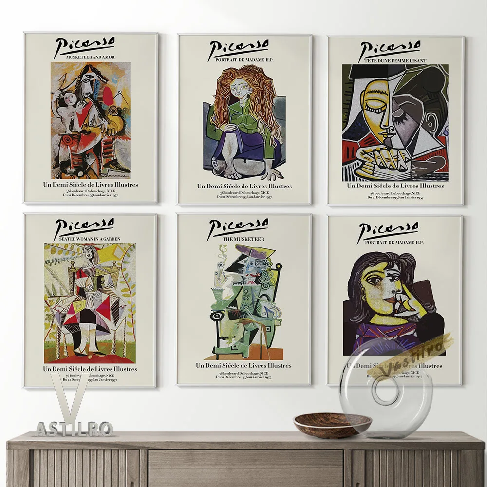 Pablo Picasso Exhibition Museum High Quality Prints Art Poster Retro Abstract Canvas Painting Gallery Wall Picture Home Decor
Pablo Picasso Exhibition Museum High Quality Prints Art Poster Retro Abstract Canvas Painting Gallery Wall Picture Home Decor