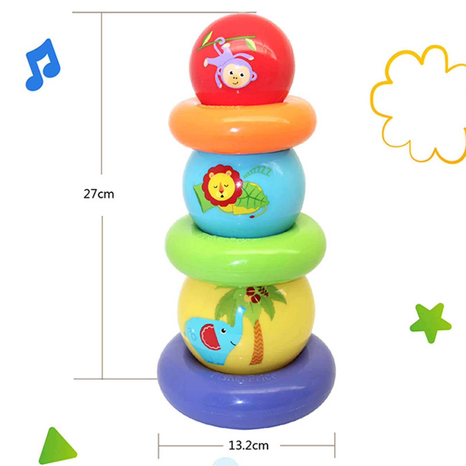 Cartoon Hand Catching Ball Ring Rainbow Tower Stacking Ball Set Kids Early Development Educational Toy
Cartoon Hand Catching Ball Ring Rainbow Tower Stacking Ball Set Kids Early Development Educational Toy