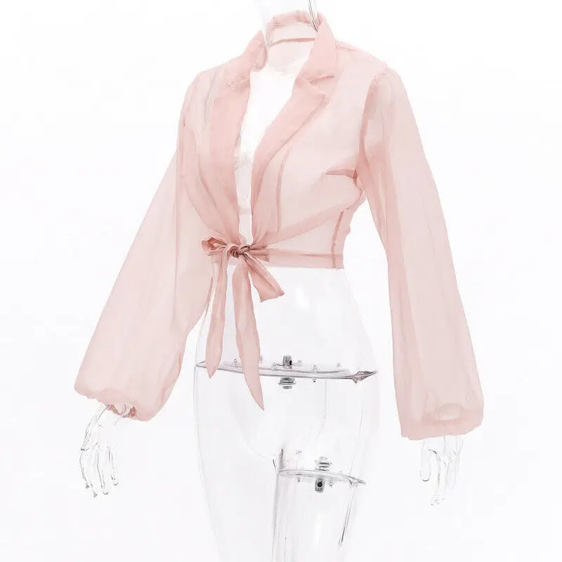 Women's See Through Crop Tops Blouses Sexy Ladies Deep V-Neck Long Puff Sleeve Shirt Loose Blouse Streetwear
Women's See Through Crop Tops Blouses Sexy Ladies Deep V-Neck Long Puff Sleeve Shirt Loose Blouse Streetwear