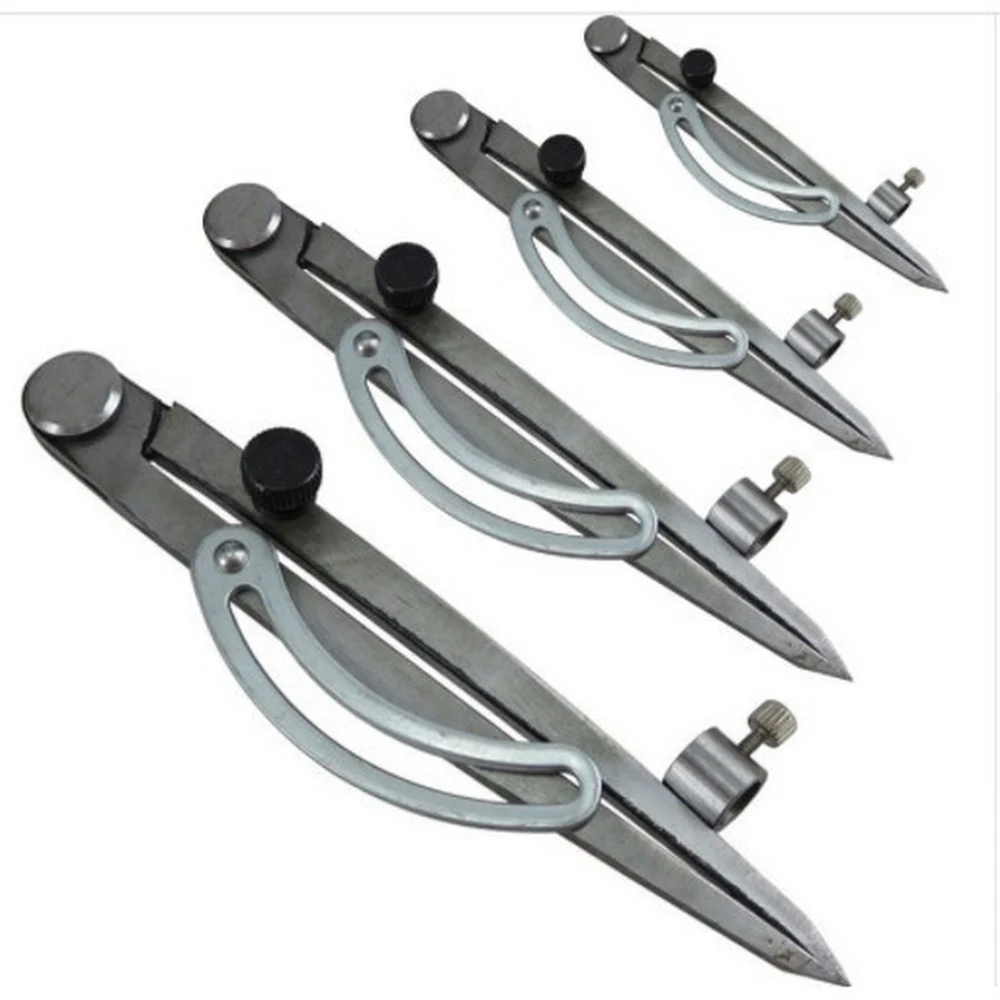 Steel Wing Divider Pencil Marking Compass-Circle Maker Adjustable Scriber Craftsman Architect Carpenter 125/150/200/250/300MM
Steel Wing Divider Pencil Marking Compass-Circle Maker Adjustable Scriber Craftsman Architect Carpenter 125/150/200/250/300MM