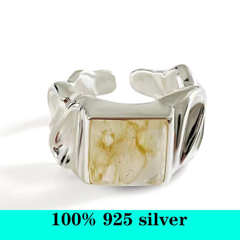 S925 sterling silver ring irregular bump natural stone ring can be adjusted women's party party ring fashion jewelry
S925 sterling silver ring irregular bump natural stone ring can be adjusted women's party party ring fashion jewelry