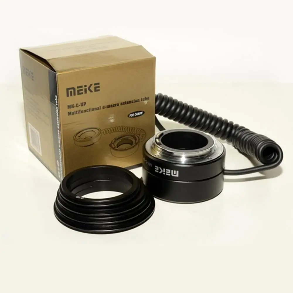 

Meike MK-C-UP Electronic-macro Auto Focus Extension Tube & AF Reverse Adapter Ring Suit for Canon 5D II III 6D 7D 50D 60D 600D
