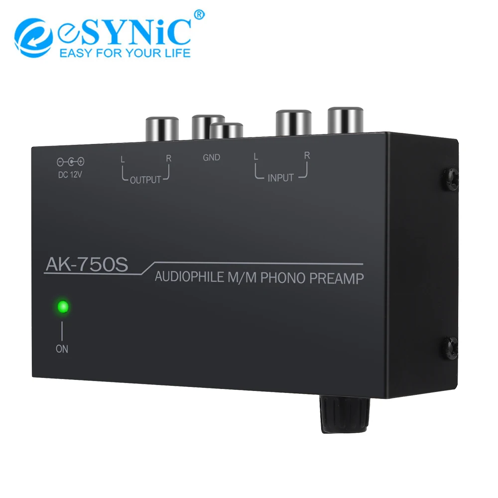 eSYNiC Portable Phono Preamplifier Audiophile M/M Phono Preamp Preamplifier With RCA Input Output Interfaces & Level Controls
eSYNiC Portable Phono Preamplifier Audiophile M/M Phono Preamp Preamplifier With RCA Input Output Interfaces & Level Controls