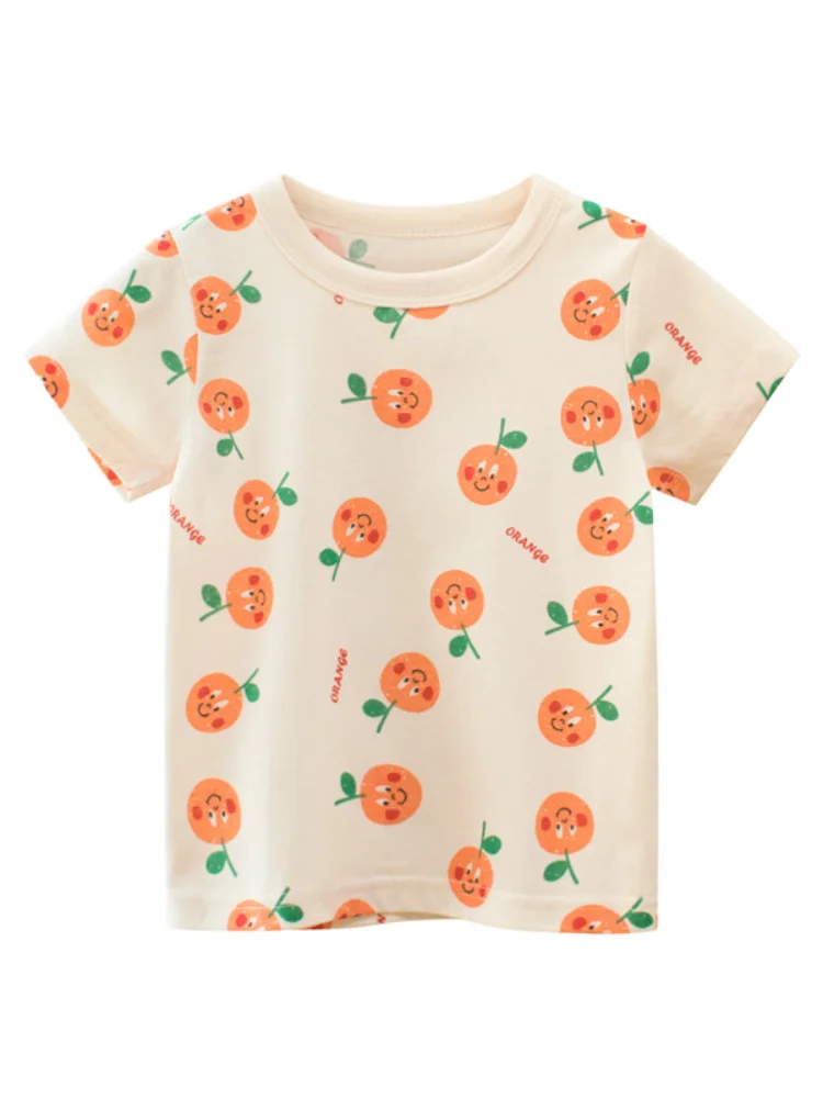 27KIDS Children's clothing new 2021 summer short-sleeved t-shirt super cute printed cotton girls half-sleeved top
27KIDS Children's clothing new 2021 summer short-sleeved t-shirt super cute printed cotton girls half-sleeved top