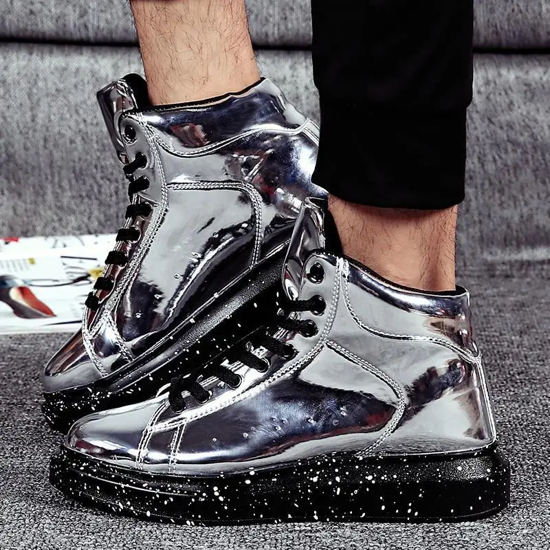 Silver Martin boots men's England high sole patent leather bright face leather thick sole high rise men's red high top shoes
Silver Martin boots men's England high sole patent leather bright face leather thick sole high rise men's red high top shoes