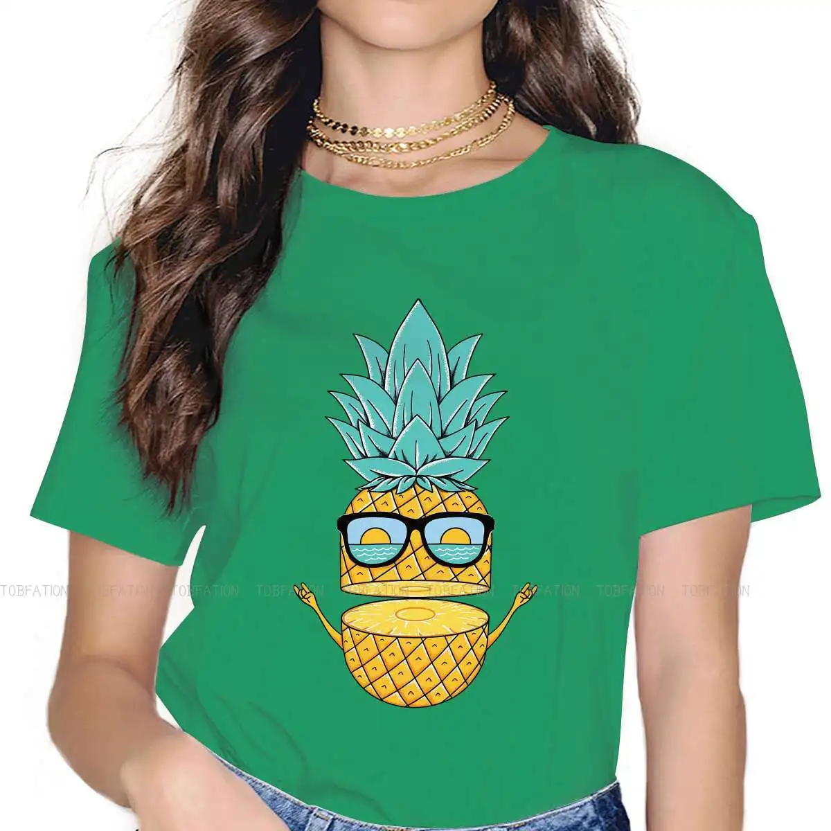 Pineapple Sunglasses O Neck TShirt Hot Summer High Temperature Pure Cotton Original T Shirt Woman's Clothes Fashion Hot Sale
Pineapple Sunglasses O Neck TShirt Hot Summer High Temperature Pure Cotton Original T Shirt Woman's Clothes Fashion Hot Sale