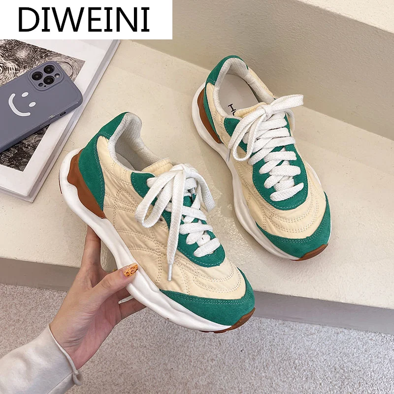 2021 New Women Sneakers Spring Walking Platform Shoes Platform Fashion Vulcanized Shoes Women's Lace-up Comfortable Casual Shoes
2021 New Women Sneakers Spring Walking Platform Shoes Platform Fashion Vulcanized Shoes Women's Lace-up Comfortable Casual Shoes