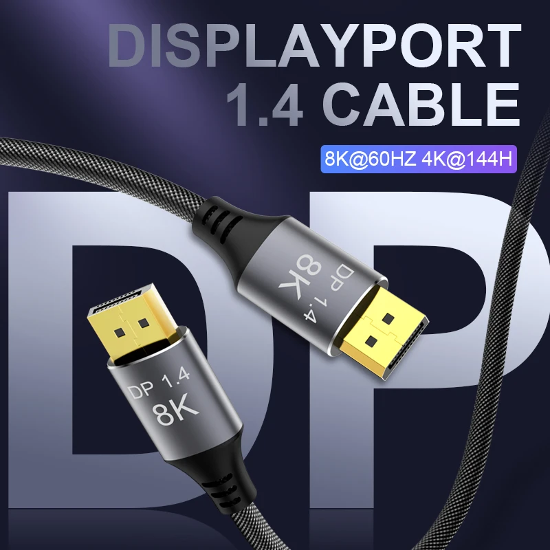 Кабель USB C DisplayPort 8k 60 Гц адаптер 3 1 Type DP 4 для MacBook Samsung Galaxy S9/S8 Huawei Mate 10 Pro|Адаптеры