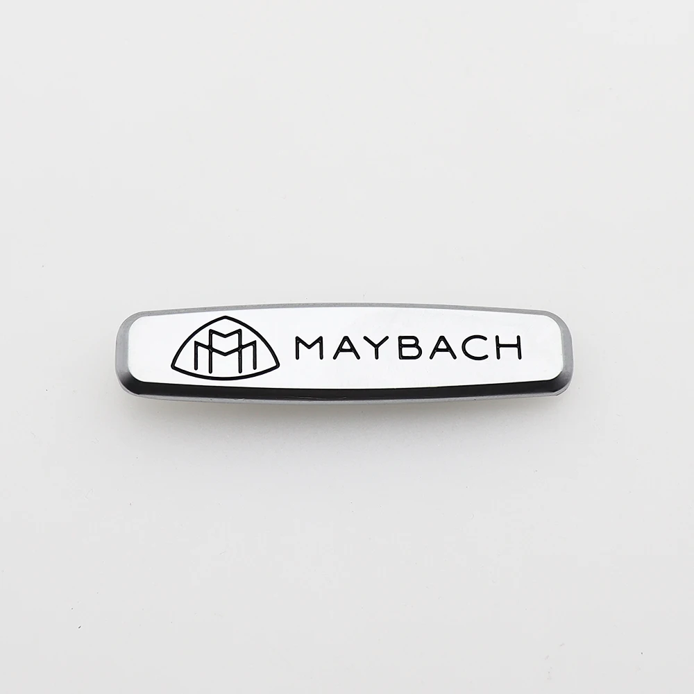 Металлический 3D логотип Maybach 2 шт. автомобильная эмблема зажимы для сиденья