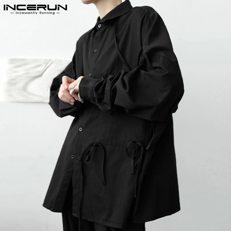 Tops 2021 Sexy Leisure Casual Streetwear Blouse Strap Design Long-sleeved Solid Color Comfortable Fashion Shirts S-5XL INCERUN
Tops 2021 Sexy Leisure Casual Streetwear Blouse Strap Design Long-sleeved Solid Color Comfortable Fashion Shirts S-5XL INCERUN