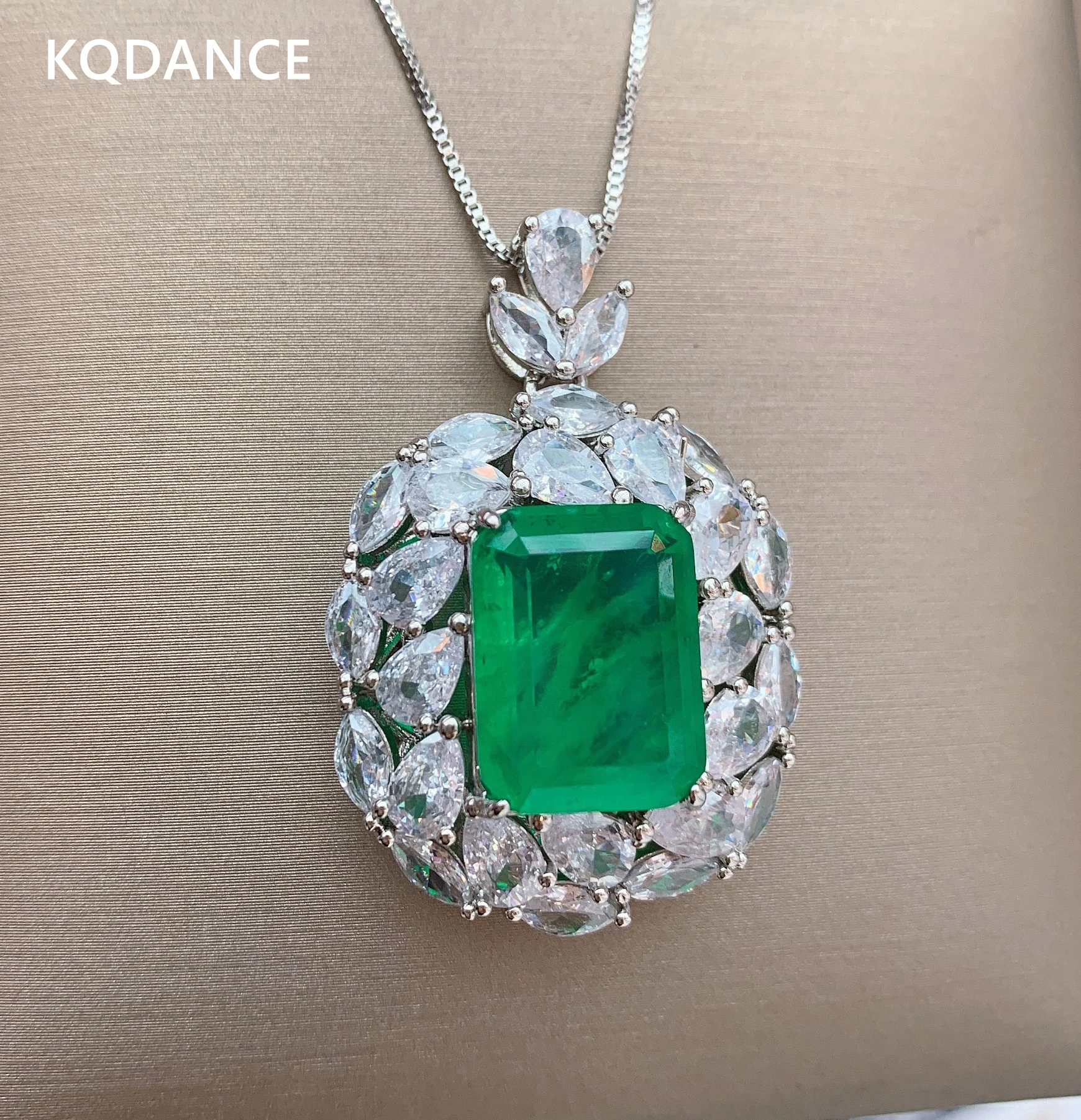 KQDANCE Vintage 925 Sterling Silver big Stone Created Ruby Emerald Diamond Pendant With/without Necklace Chain Fine Jewelry 2021 
KQDANCE Vintage 925 Sterling Silver big Stone Created Ruby Emerald Diamond Pendant With/without Necklace Chain Fine Jewelry 2021