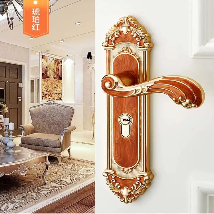 Door lock indoor bedroom European family room door lock door handle handle lock silent universal hardware lock
Door lock indoor bedroom European family room door lock door handle handle lock silent universal hardware lock