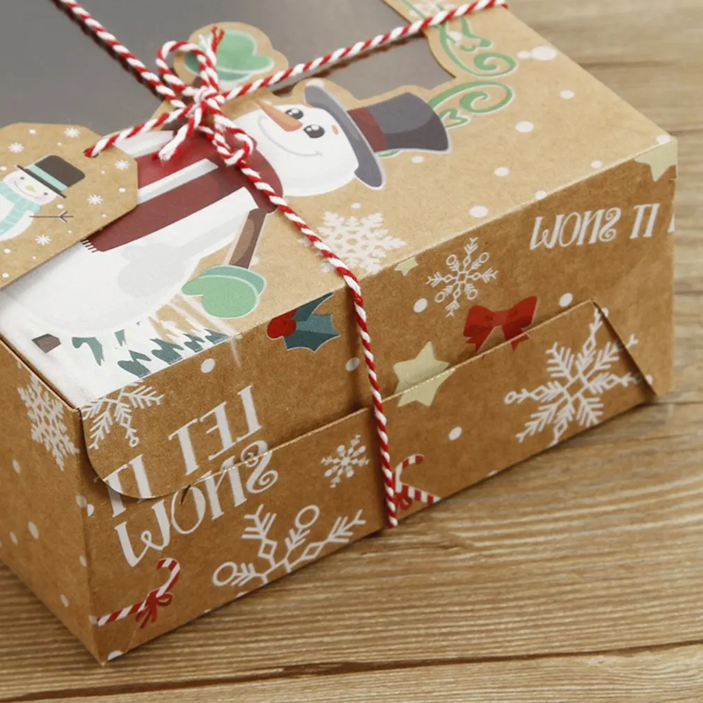 Mix Paper Gift Boxes 4PCS Large Size For Christmas Candy Cake Packaging Presents Box With Snowman Santa Claus Gift Card
Mix Paper Gift Boxes 4PCS Large Size For Christmas Candy Cake Packaging Presents Box With Snowman Santa Claus Gift Card
