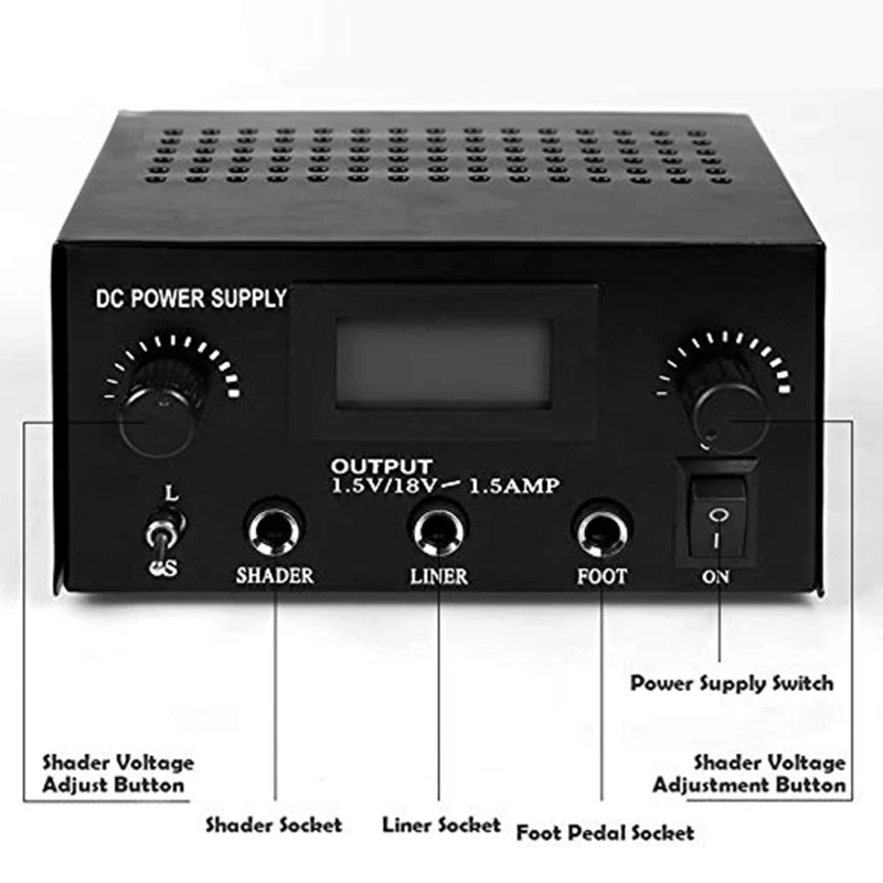 Digital LCD Dual Mode Tattoo Power Supply , for Rotary Pen & Coil Tattoo Machines 
Digital LCD Dual Mode Tattoo Power Supply , for Rotary Pen & Coil Tattoo Machines