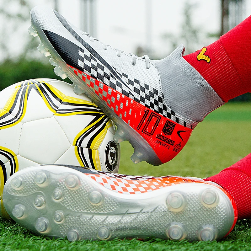 Men High Ankle Football Boots Soccer Cleats Turf Shoes Kids Soccer Shoes Indoor Futsal Sneakers Chaussure Football Shoes
Men High Ankle Football Boots Soccer Cleats Turf Shoes Kids Soccer Shoes Indoor Futsal Sneakers Chaussure Football Shoes