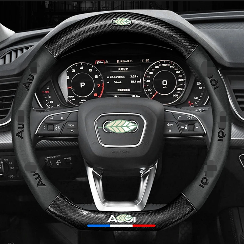 Carbon Fiber Leather 3D Relief Car Steering Wheel Cover 38cm For Audi A1 A3 A4 A5 A6 A7 A8 Q2 Q3 Q5 Q7 Q8 S4 S3 S5 S6 S8 RS6 RS4
Carbon Fiber Leather 3D Relief Car Steering Wheel Cover 38cm For Audi A1 A3 A4 A5 A6 A7 A8 Q2 Q3 Q5 Q7 Q8 S4 S3 S5 S6 S8 RS6 RS4
