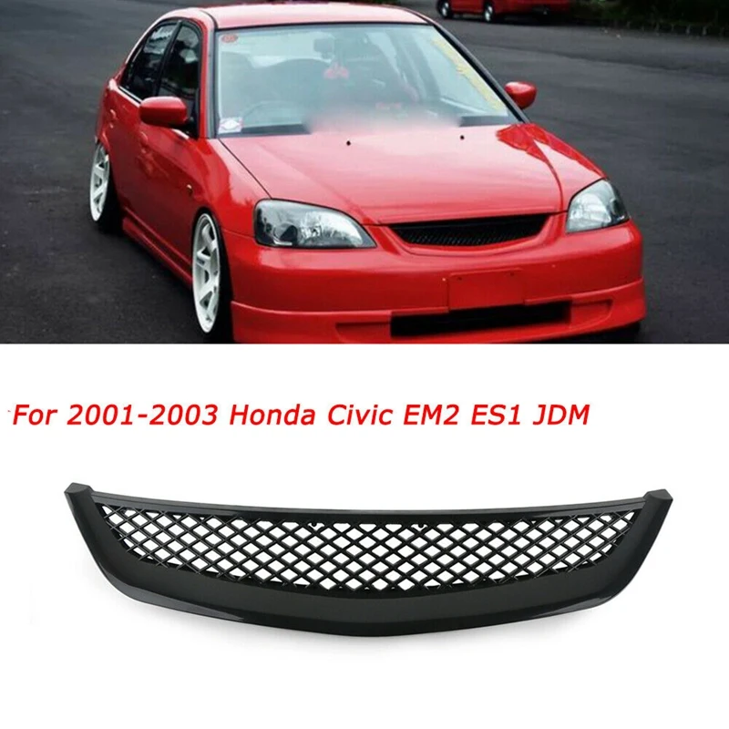 Car Gloss Black Mesh ABS Front Hood Grille Grill for Honda Civic JDM Type R 2001-2003
Car Gloss Black Mesh ABS Front Hood Grille Grill for Honda Civic JDM Type R 2001-2003