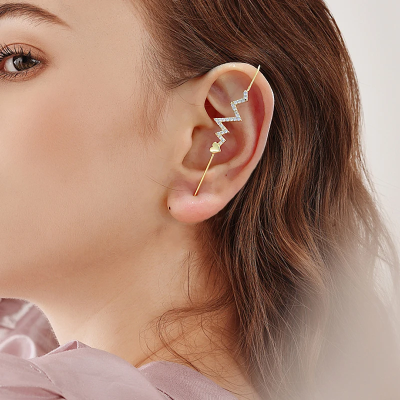 2021 New Trendy Piercing Ear Needle Wrap Crawler Moon Star Hook Stud Earrings for Women Cubic Zirconia Climber Fashion Jewelry
2021 New Trendy Piercing Ear Needle Wrap Crawler Moon Star Hook Stud Earrings for Women Cubic Zirconia Climber Fashion Jewelry