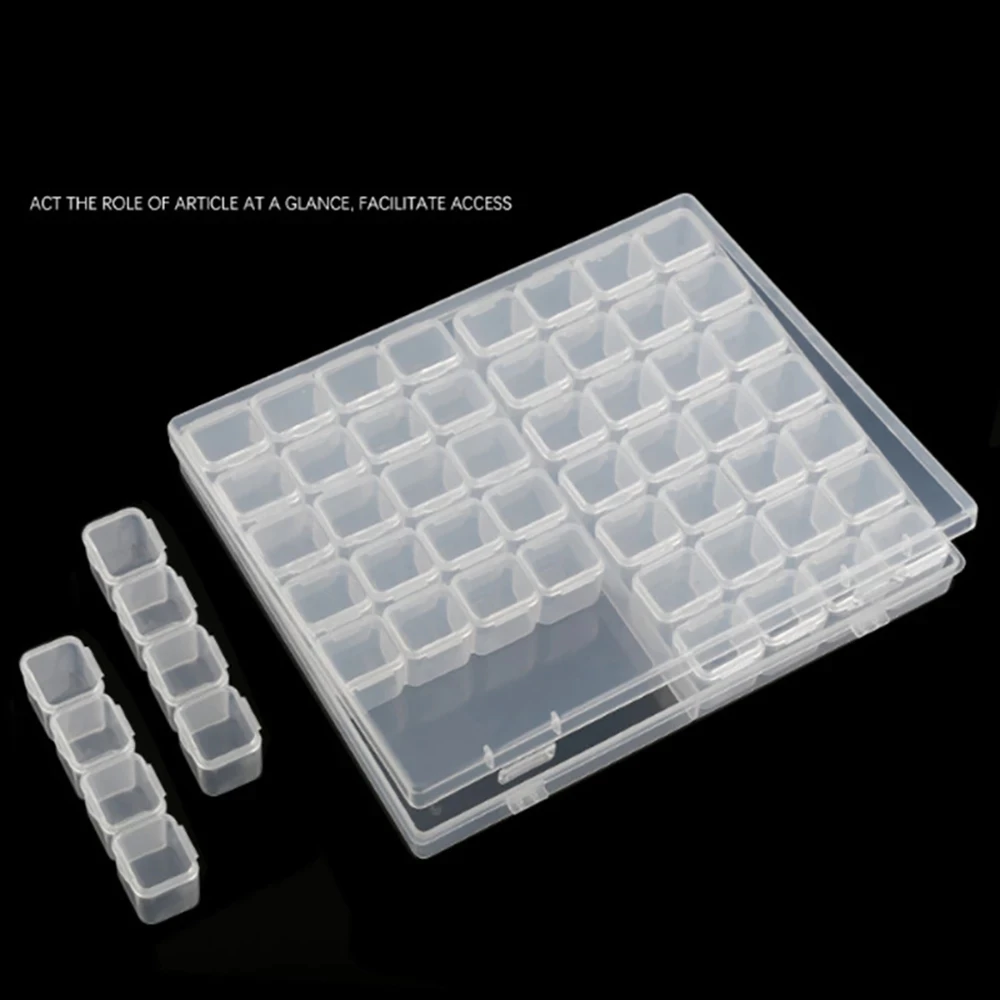 28/56/224 Slot Transparent Plastic Storage Box Diamond Painting Accessories Tool Nail Art Rhinestone Bead Storage Box
28/56/224 Slot Transparent Plastic Storage Box Diamond Painting Accessories Tool Nail Art Rhinestone Bead Storage Box