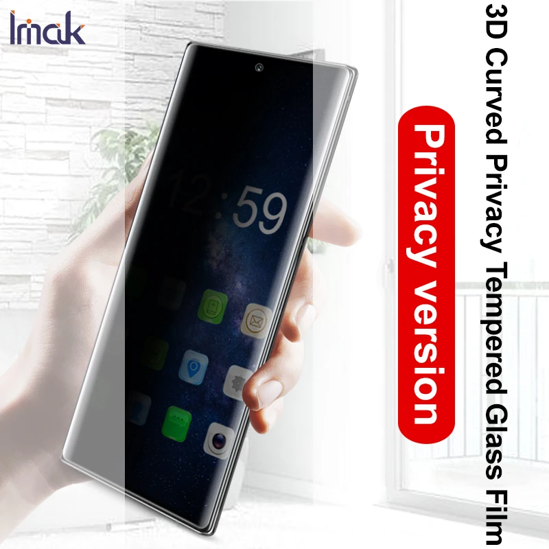 Защита конфиденциальности Антибликовая 3D пленка для samsung Galaxy Note 10 Plus Pro