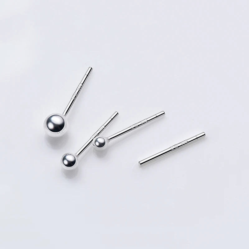 HMES Real 925 Sterling Silver Earrings For Ladies Ear Sticks Non-Allergic Earrings Round Ball Earrings Cute Fashion Earrings
HMES Real 925 Sterling Silver Earrings For Ladies Ear Sticks Non-Allergic Earrings Round Ball Earrings Cute Fashion Earrings