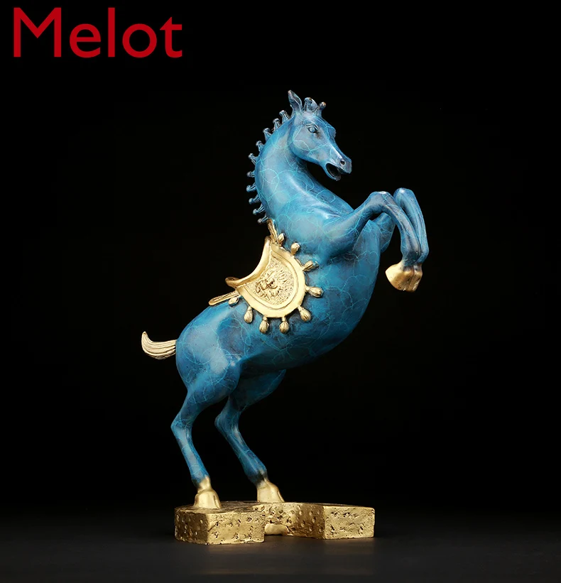 Lucky Pure Copper Horse Ornament General Tang Win Instant Success Living Room Feng Shui Craft Decoration Gift
Lucky Pure Copper Horse Ornament General Tang Win Instant Success Living Room Feng Shui Craft Decoration Gift