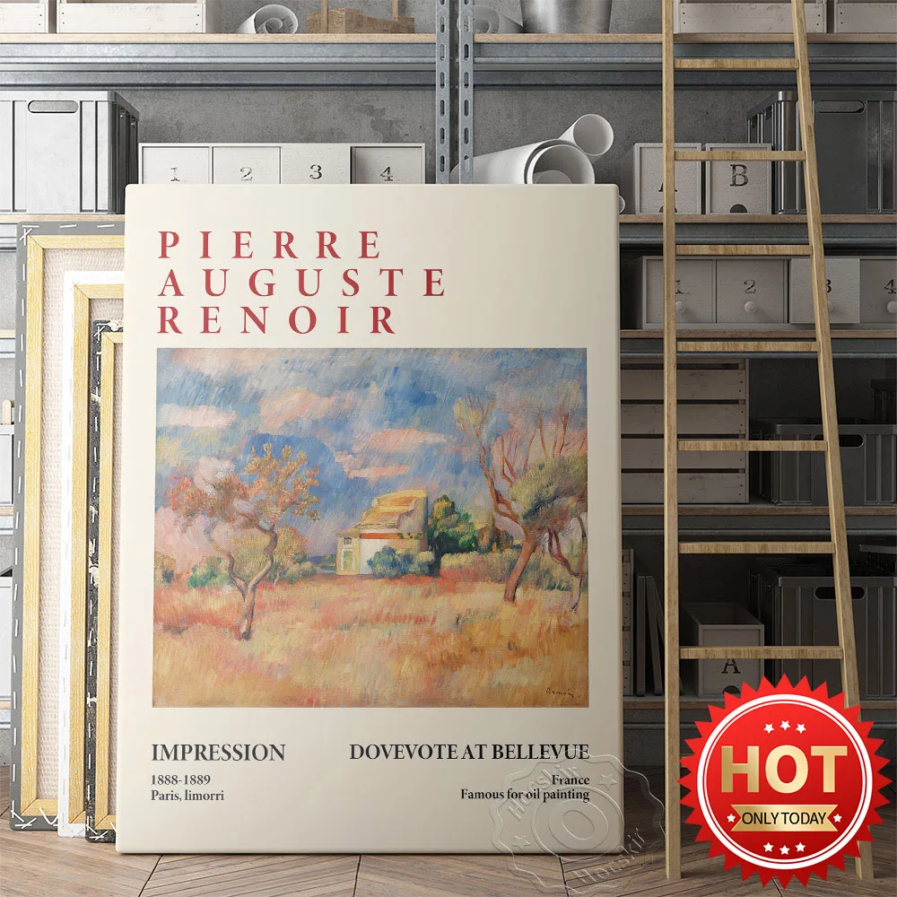 Pierre-Auguste Renoir Work Dovecote At Bellevue Pigeonnier De Bellevue Watercolour Poster, Barnes Foundation Exhibition Mural
Pierre-Auguste Renoir Work Dovecote At Bellevue Pigeonnier De Bellevue Watercolour Poster, Barnes Foundation Exhibition Mural