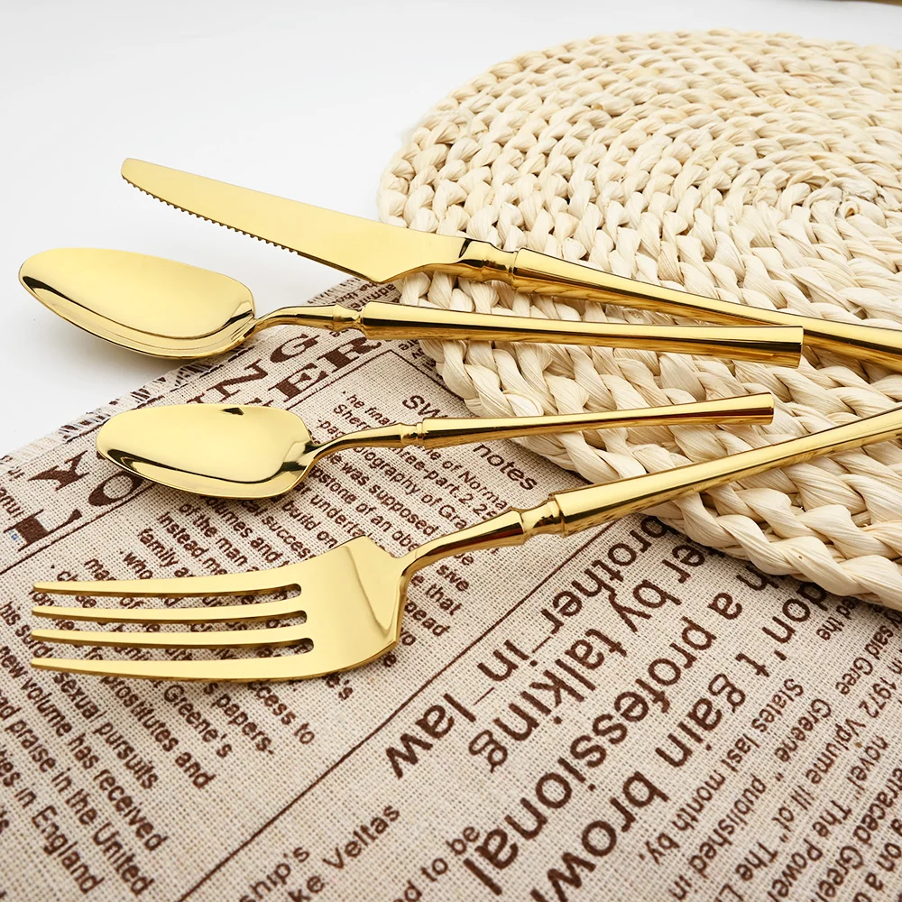 Mirror Vintage Gold Flatware Cutlery Set 304 Stainless Steel Dinnerware Set Tableware Home Knife Fork Teaspoons Silverware Set
Mirror Vintage Gold Flatware Cutlery Set 304 Stainless Steel Dinnerware Set Tableware Home Knife Fork Teaspoons Silverware Set
