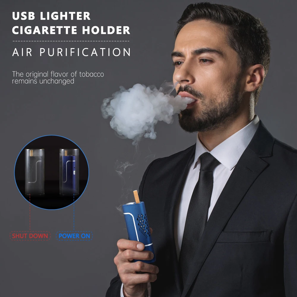 USB Lighter Cigarette Holder with Air Purification Function Dust-proof Cigarette Cover Car Ashes Organizer Smoking Accessories
USB Lighter Cigarette Holder with Air Purification Function Dust-proof Cigarette Cover Car Ashes Organizer Smoking Accessories
