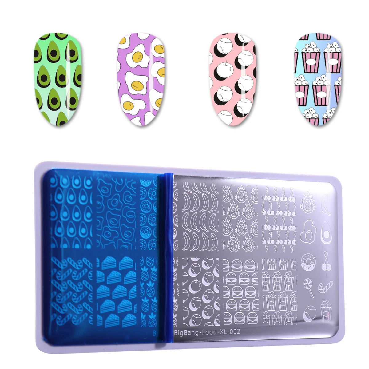 BeautyBigBang New Nail Art Stencil Template Stainless Steel Food 002 Cake Banana Candy Sandwich Hamburg Tennis Stamping Plates
BeautyBigBang New Nail Art Stencil Template Stainless Steel Food 002 Cake Banana Candy Sandwich Hamburg Tennis Stamping Plates