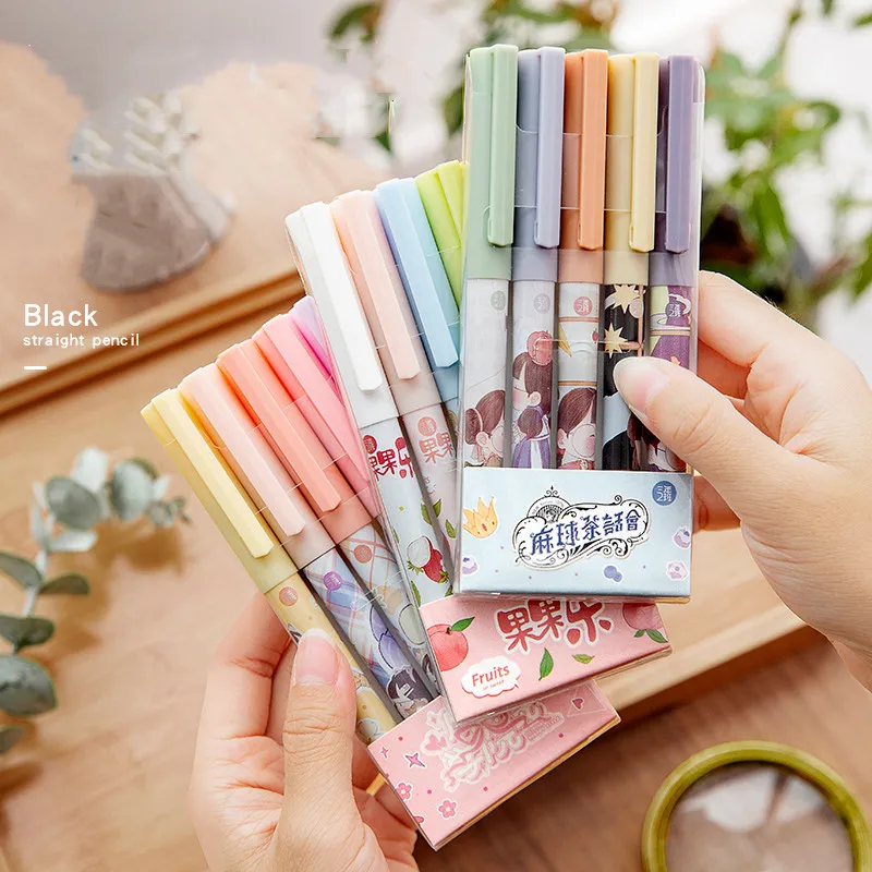 5pcs Gel Pen Kawaii 0.5mm Cute Black Ink Pen Cap Rollerball Pen for Girl Gift Student Stationery School Writing Office Supplies
5pcs Gel Pen Kawaii 0.5mm Cute Black Ink Pen Cap Rollerball Pen for Girl Gift Student Stationery School Writing Office Supplies
