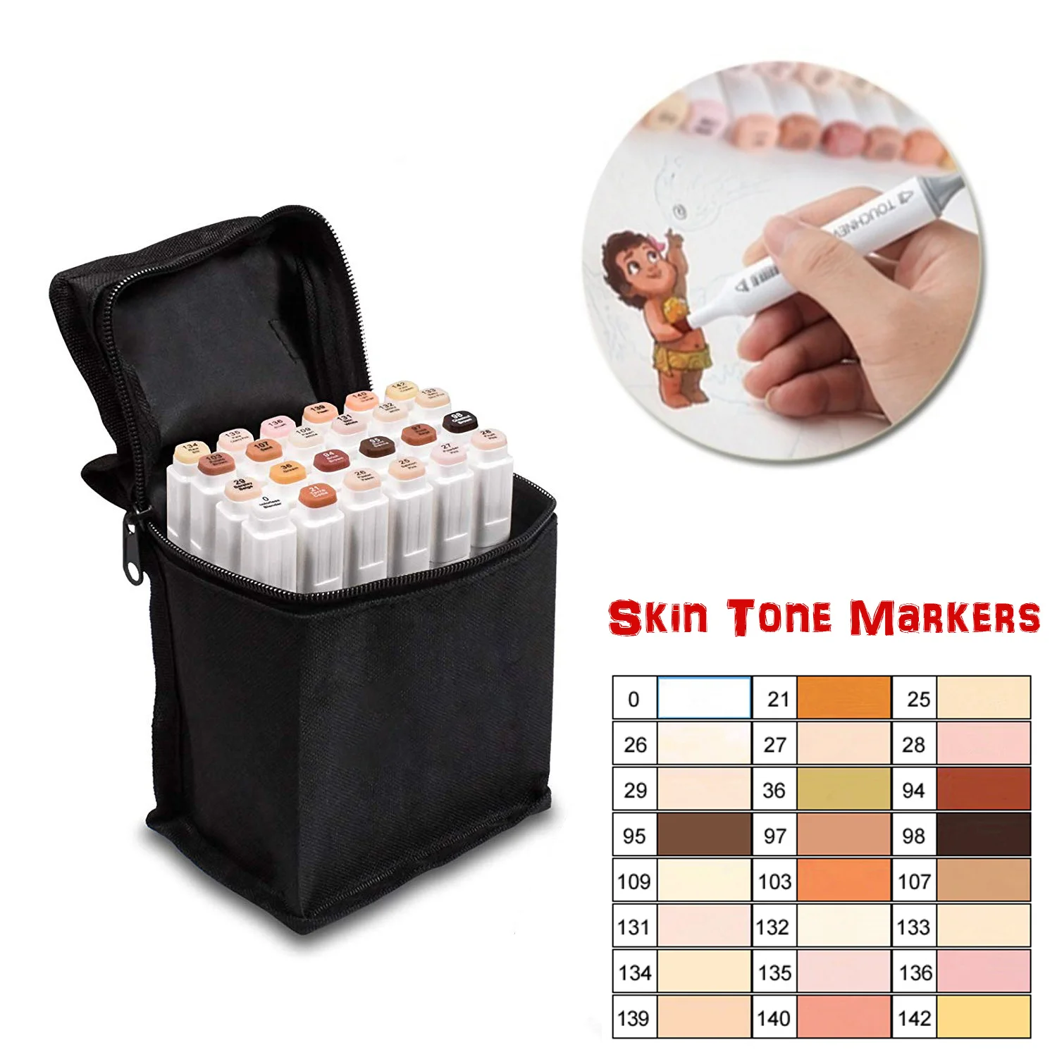 12/24/36Colors Marker Skin Tones Set Art Markers Pen Artist Dual Headed Alcohol Based ink Manga Brush Pen For Coloring
12/24/36Colors Marker Skin Tones Set Art Markers Pen Artist Dual Headed Alcohol Based ink Manga Brush Pen For Coloring