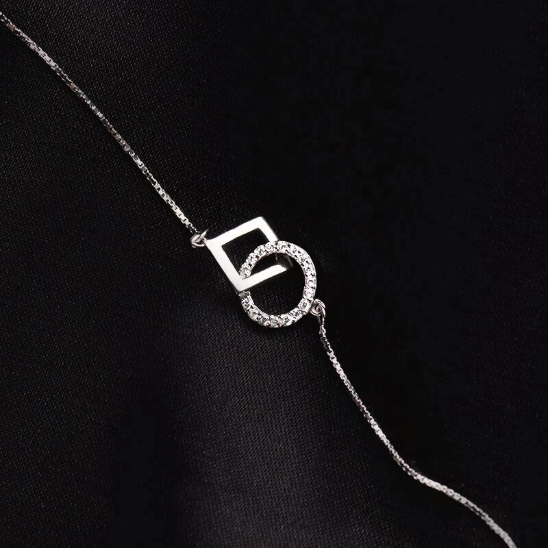 YSMLK 925 Sterling Silver Square Round Necklace Cute Clavicle Chain CZ Zirconia Geometry Pendant Choker Girl Party Gift Jewelry
YSMLK 925 Sterling Silver Square Round Necklace Cute Clavicle Chain CZ Zirconia Geometry Pendant Choker Girl Party Gift Jewelry