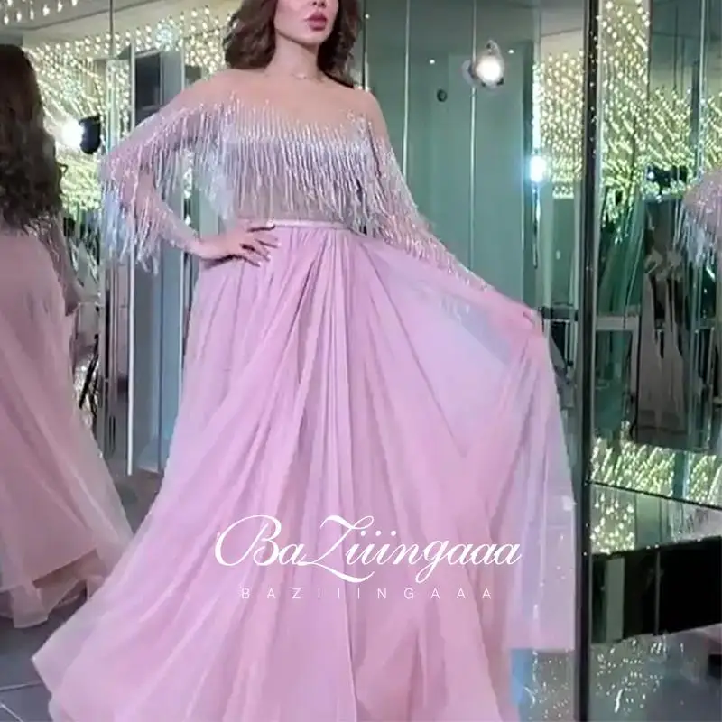 BAZIIINGAAA Luxury Evening Dresses Long Woman Gown 2021 Sequins Robe De Soir Parties Plus Size Bride Dress Prom Party Gowns
BAZIIINGAAA Luxury Evening Dresses Long Woman Gown 2021 Sequins Robe De Soir Parties Plus Size Bride Dress Prom Party Gowns