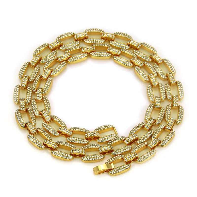 Hip Hop Rhinestones Paved Bling Iced Out Geometric Sqaure Link Chain Choker Necklaces for Men Rapper Jewelry Gifts
Hip Hop Rhinestones Paved Bling Iced Out Geometric Sqaure Link Chain Choker Necklaces for Men Rapper Jewelry Gifts