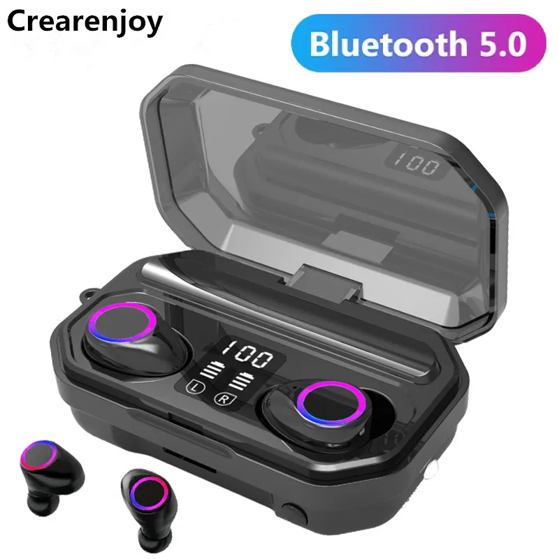 Wireless Bluetooth Earphones with Microphone TWS Sports Waterproof Wireless Headphones With 2200mAh Charging Box Flashlight
Wireless Bluetooth Earphones with Microphone TWS Sports Waterproof Wireless Headphones With 2200mAh Charging Box Flashlight