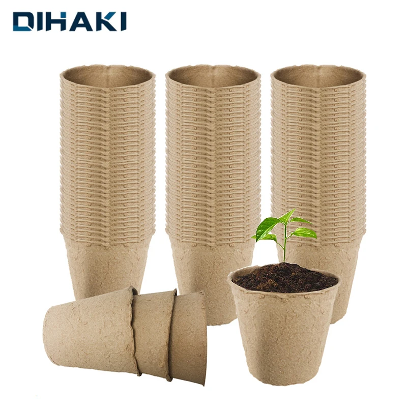 100pcs/Lot Pulp Nursery Pots Biodegradable 6cm Paper Pulp Seedling Cups Round Peat Pots Plant Seedling Starters Cup Garden Tools
100pcs/Lot Pulp Nursery Pots Biodegradable 6cm Paper Pulp Seedling Cups Round Peat Pots Plant Seedling Starters Cup Garden Tools