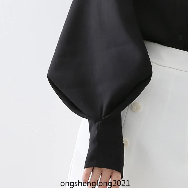 Big Lantern Sleeve Blouse Women Autumn Winter Single Breasted Stand Collar Shirts Office Work Blouse Solid Vintage Blouse Shirts
Big Lantern Sleeve Blouse Women Autumn Winter Single Breasted Stand Collar Shirts Office Work Blouse Solid Vintage Blouse Shirts