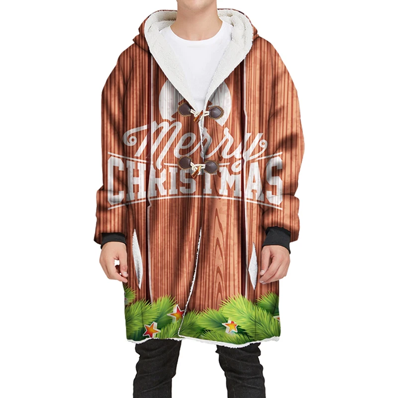 New Design 3D Snowman Winter Casual Hooded Coats Male Christmas Loose Thick Fleece Hoodies Coat Hot-sale
New Design 3D Snowman Winter Casual Hooded Coats Male Christmas Loose Thick Fleece Hoodies Coat Hot-sale