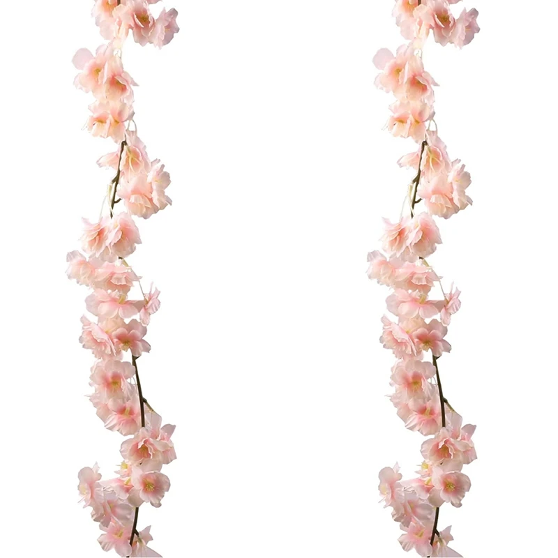 2 Pack Artificial Silk Cherry Blossom Hanging Vine Garland for Wedding Home Garden Party Decor
2 Pack Artificial Silk Cherry Blossom Hanging Vine Garland for Wedding Home Garden Party Decor