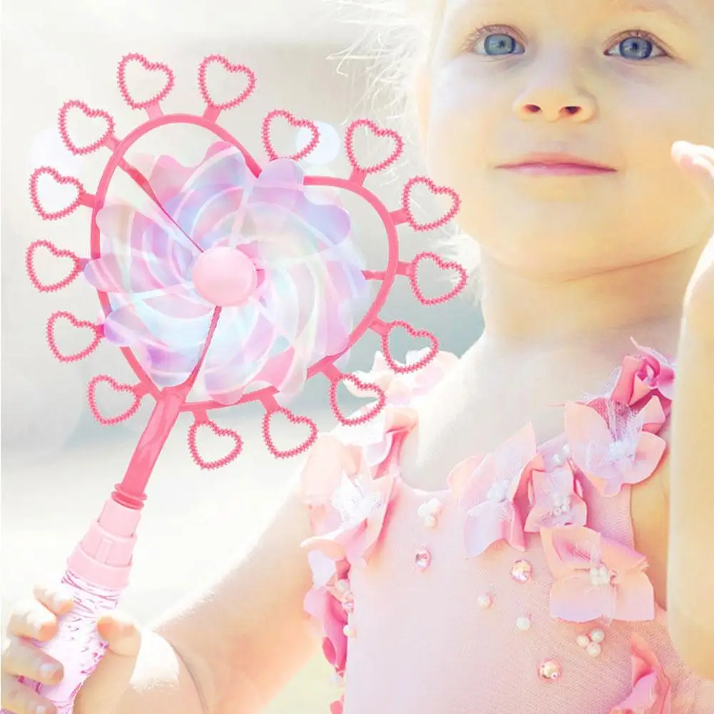 Bubble Wand Five Hole Multi-Bubble Heart-shaped Windmill Bubble Wand Children's Bubble Toy
Bubble Wand Five Hole Multi-Bubble Heart-shaped Windmill Bubble Wand Children's Bubble Toy