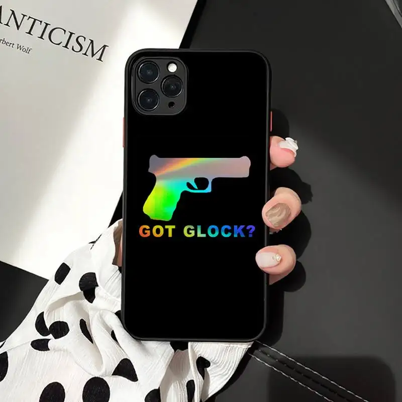 Glock Handgun Phone Case Matte Transparent for iPhone 7 8 11 12 s mini pro X XS XR MAX Plus cover funda
Glock Handgun Phone Case Matte Transparent for iPhone 7 8 11 12 s mini pro X XS XR MAX Plus cover funda