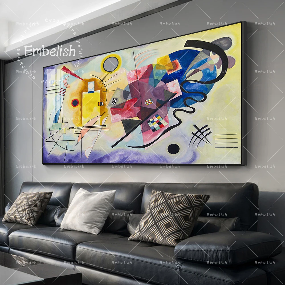 1 Pieces Abstract Wall Art Posters Yellow Red Blue Wassily Kandinsky Oil Painting Modern Home Decor HD Canvas Pictures
1 Pieces Abstract Wall Art Posters Yellow Red Blue Wassily Kandinsky Oil Painting Modern Home Decor HD Canvas Pictures