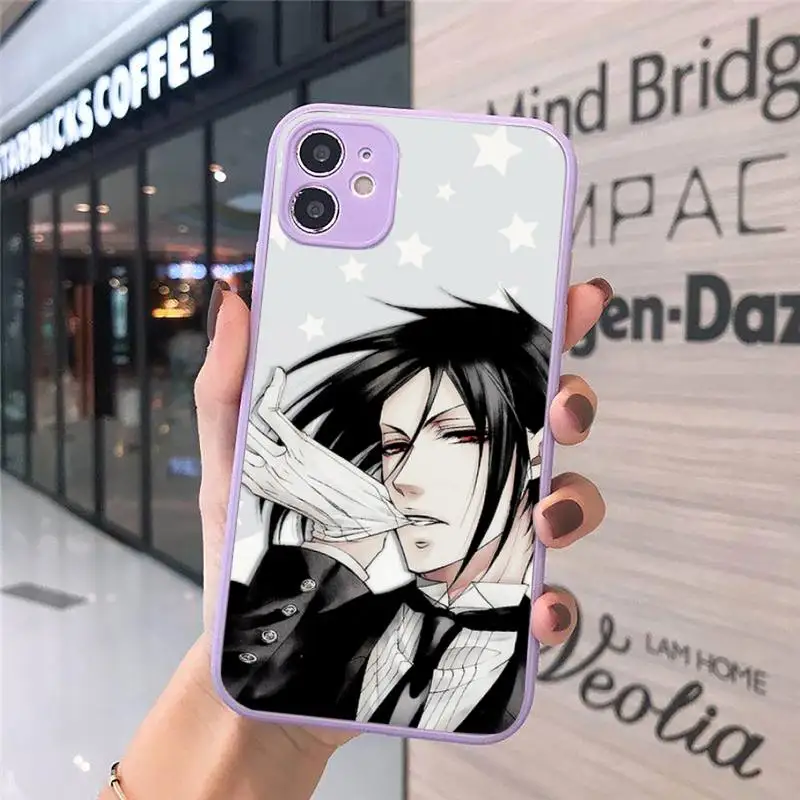 Black Butler Anime Phone Case Matte transparent For Purple iPhone 12 Mini 11 Pro XR XS Max 7 8 Plus X Back Cover
Black Butler Anime Phone Case Matte transparent For Purple iPhone 12 Mini 11 Pro XR XS Max 7 8 Plus X Back Cover