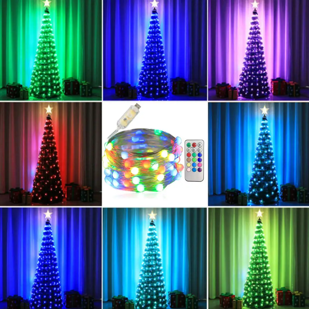 100/200PCS LED Christmas String Lights Remote Control Light Copper LED String Lights Christmas Tree Garland
100/200PCS LED Christmas String Lights Remote Control Light Copper LED String Lights Christmas Tree Garland